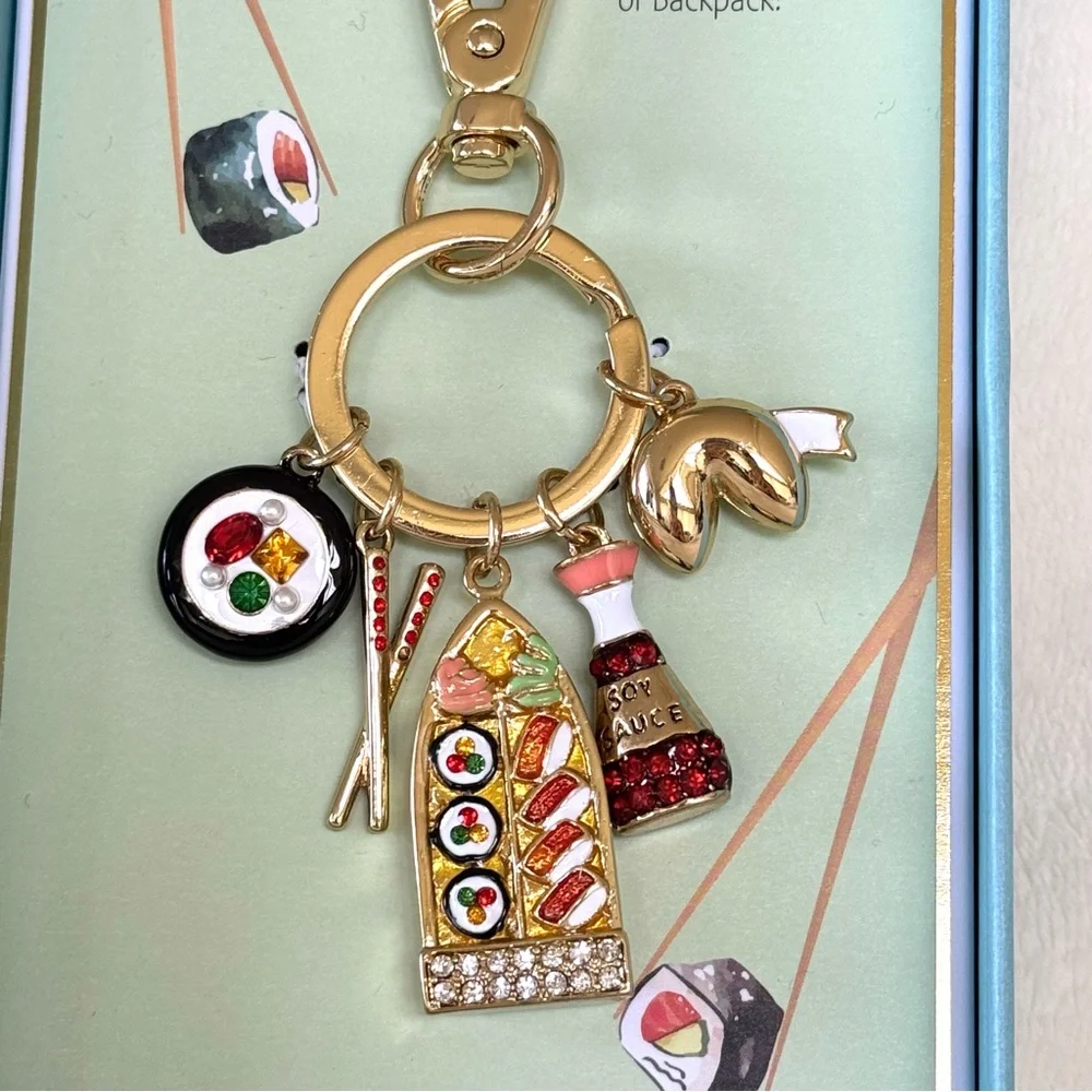 True to Form Sushi Dinner Date Key Chain / Bag Charm